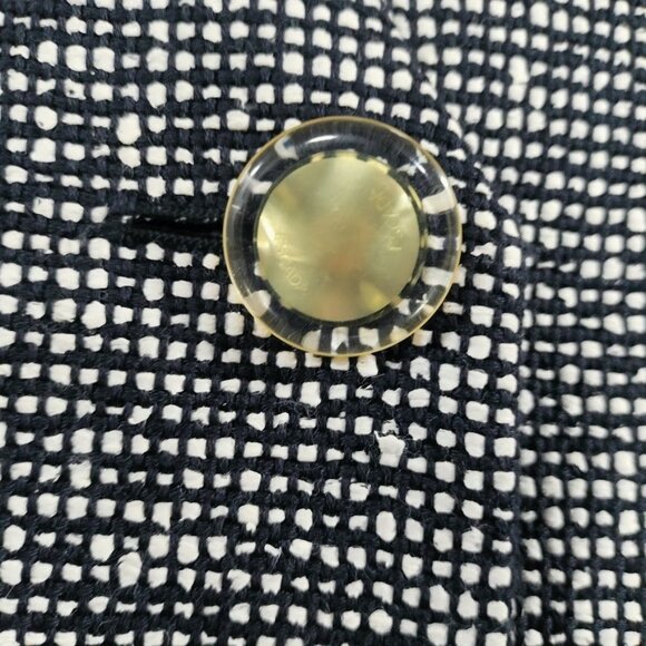 Escada Tweed Long Sleeve Collared Single Breasted Office Work Blazer Gray 44 - Picture 15 of 16